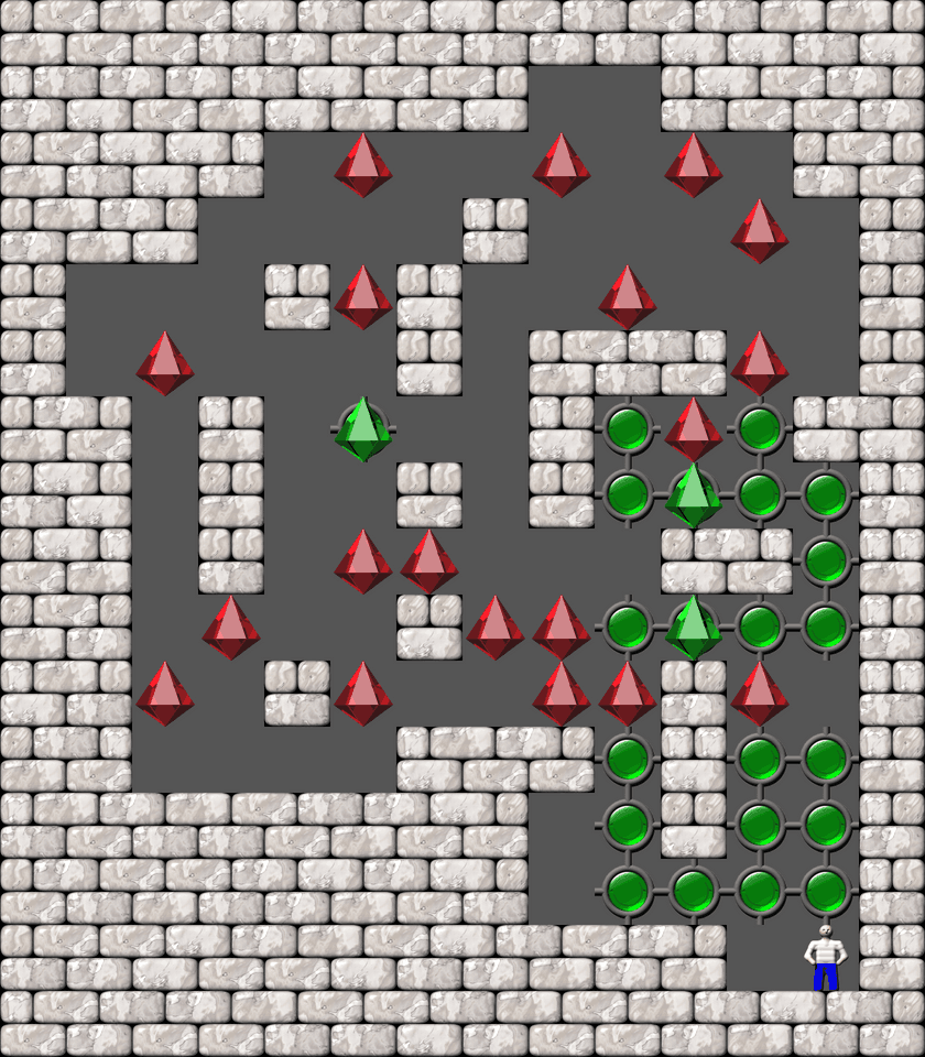 Сокобан More Bugs collections уровень 202